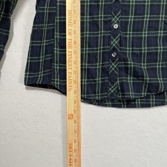 Banana Republic Plaid Western Cowgirl Retro 70s Style Button Up Flannel Medium - Picture 5 of 6